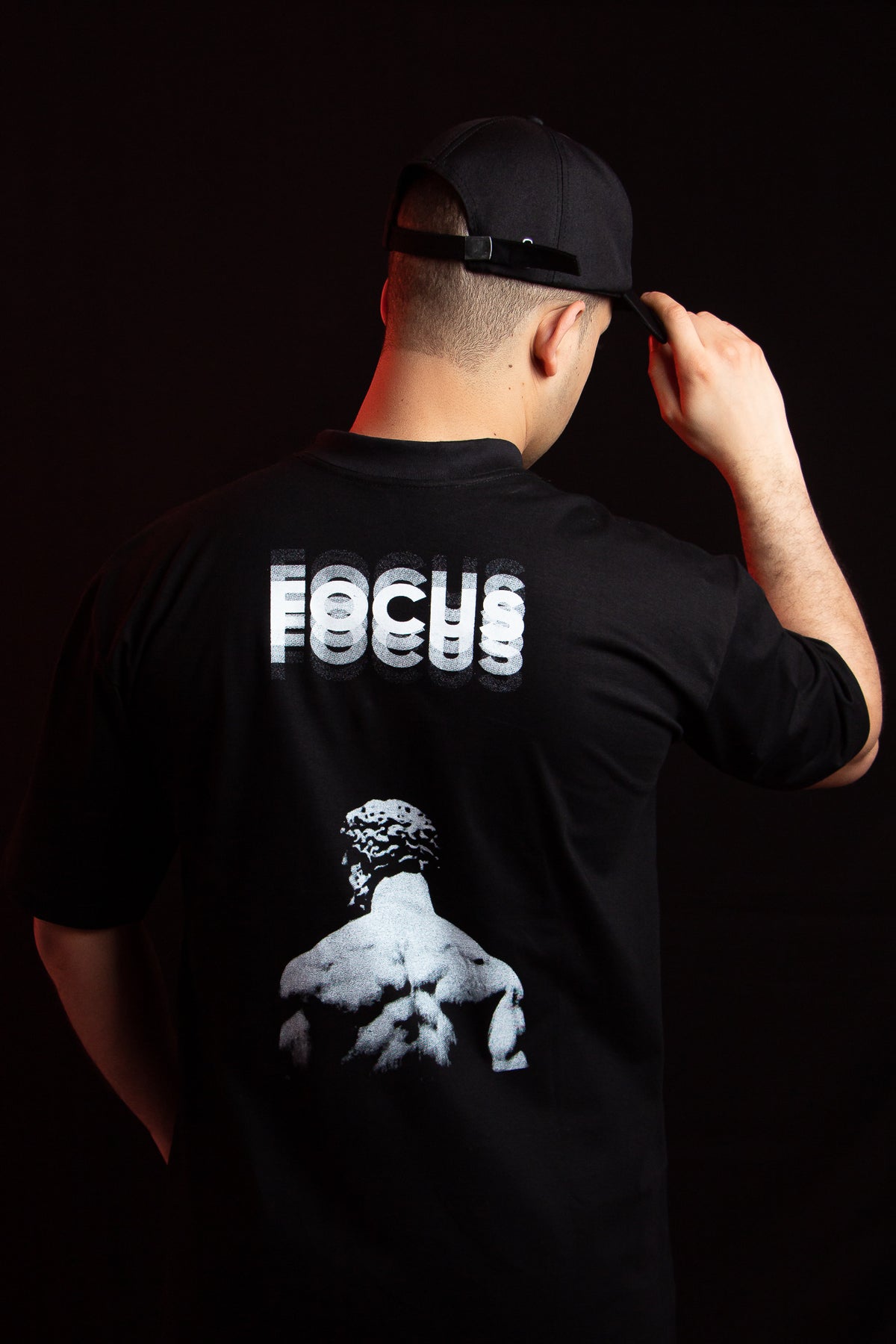 Camiseta Oversize Focus - Preto